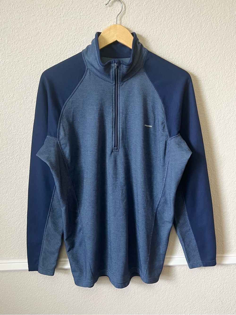 PATAGONIA Capilene 3 Zip-Neck Performance Base-Layer Men's L Blue Outdoor Active
